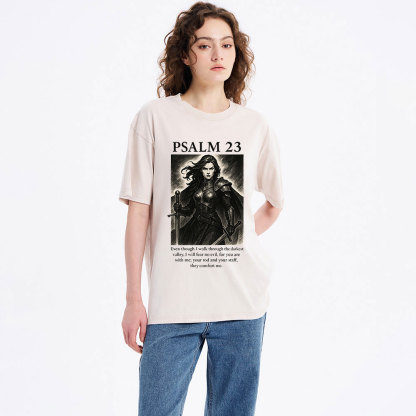 Psalm 23 Christian Washed T-Shirt