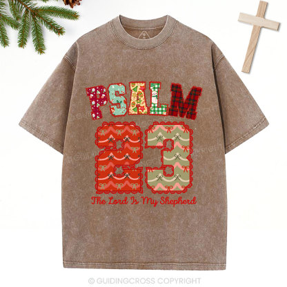 Psalm 23 Christian Washed T-Shirt