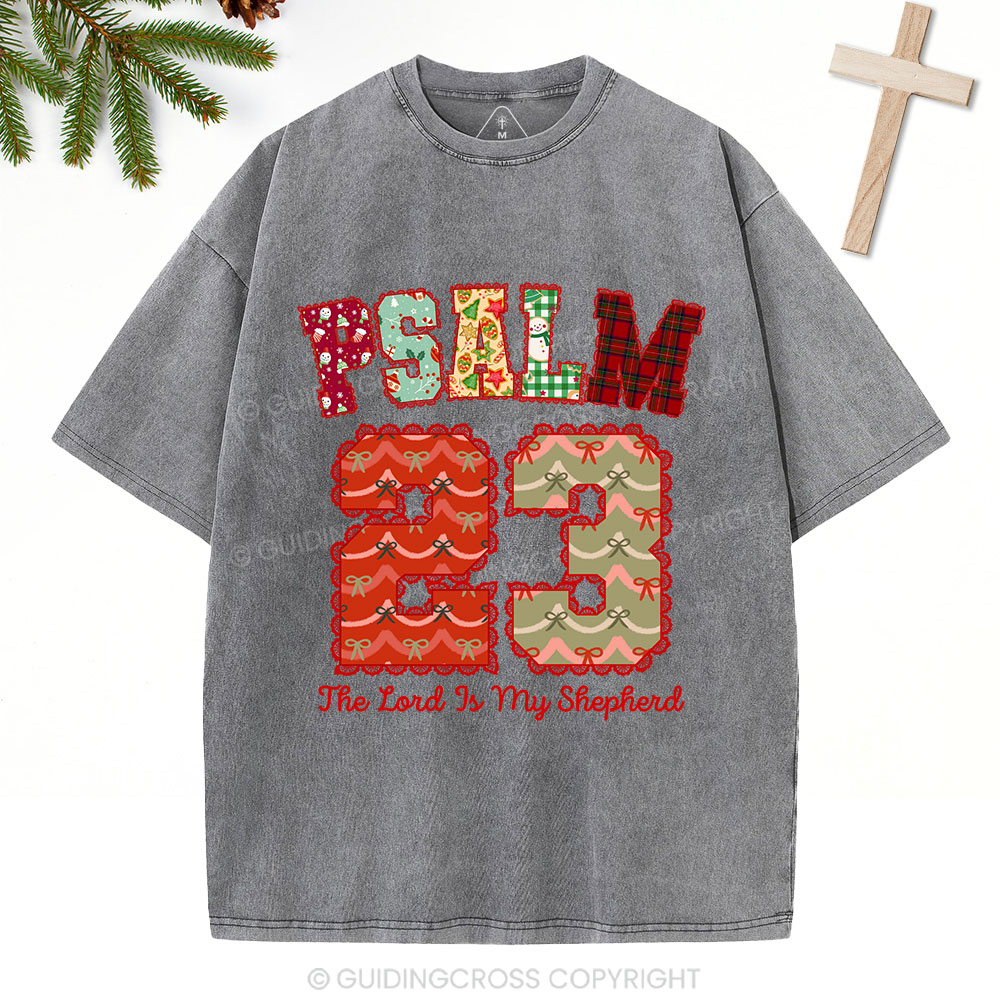 Psalm 23 Christian Washed T-Shirt
