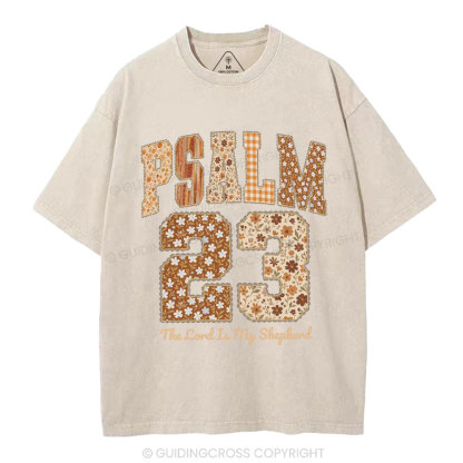 Psalm 23 Christian Washed T-Shirt