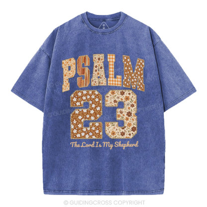 Psalm 23 Christian Washed T-Shirt