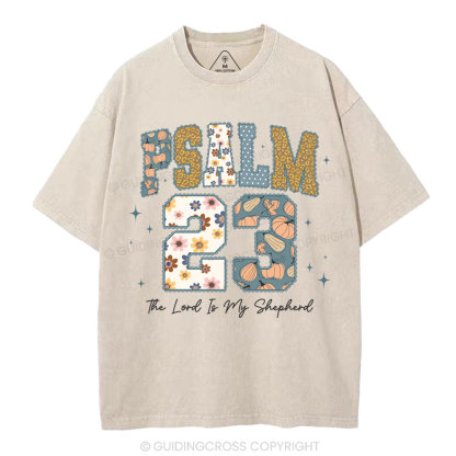 Psalm 23 Christian Washed T-Shirt