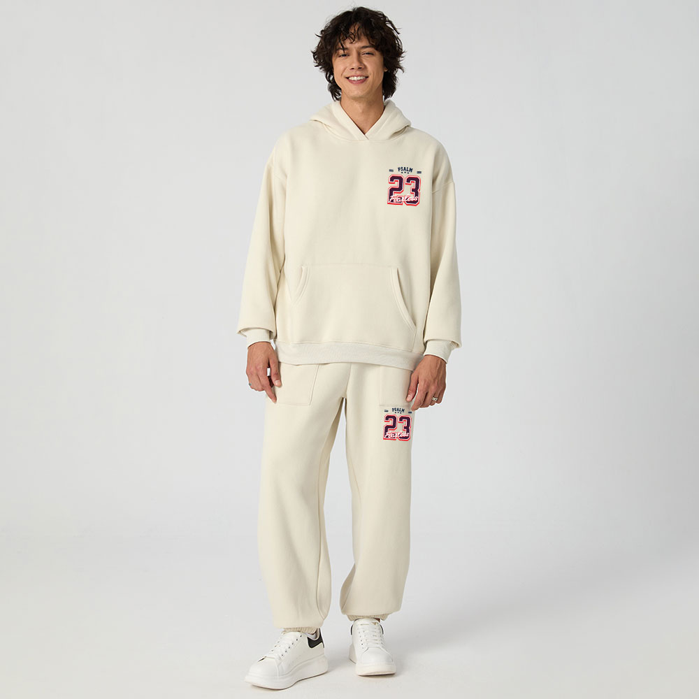 Psalm 23 Fearless Christian Fleece Hoodie Set