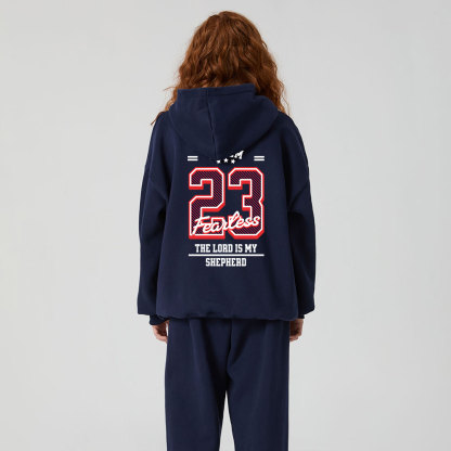 Psalm 23 Fearless Christian Fleece Hoodie Set