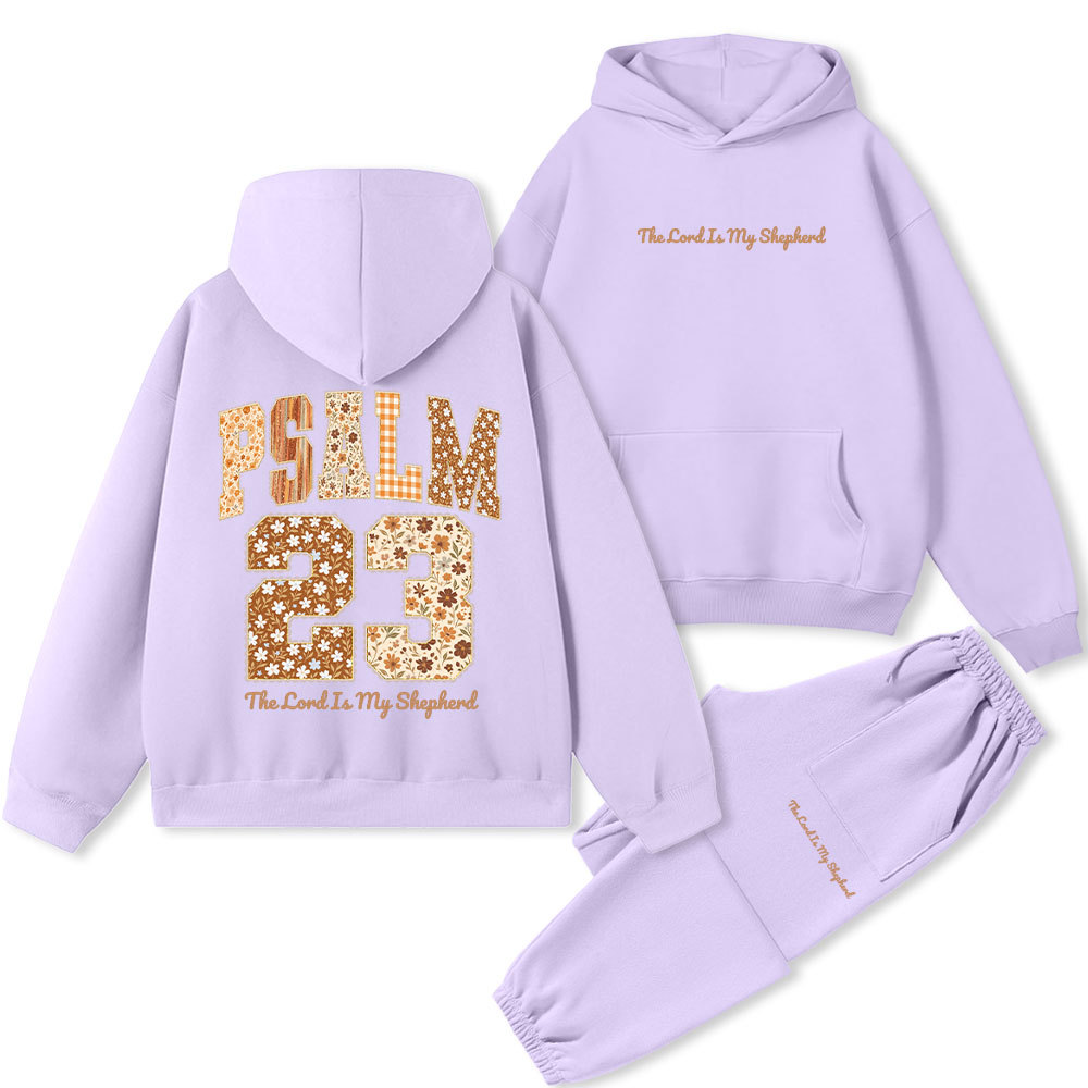 Psalm 23 The Lord Is My Shepherd Christian Fleece Hoodie Set