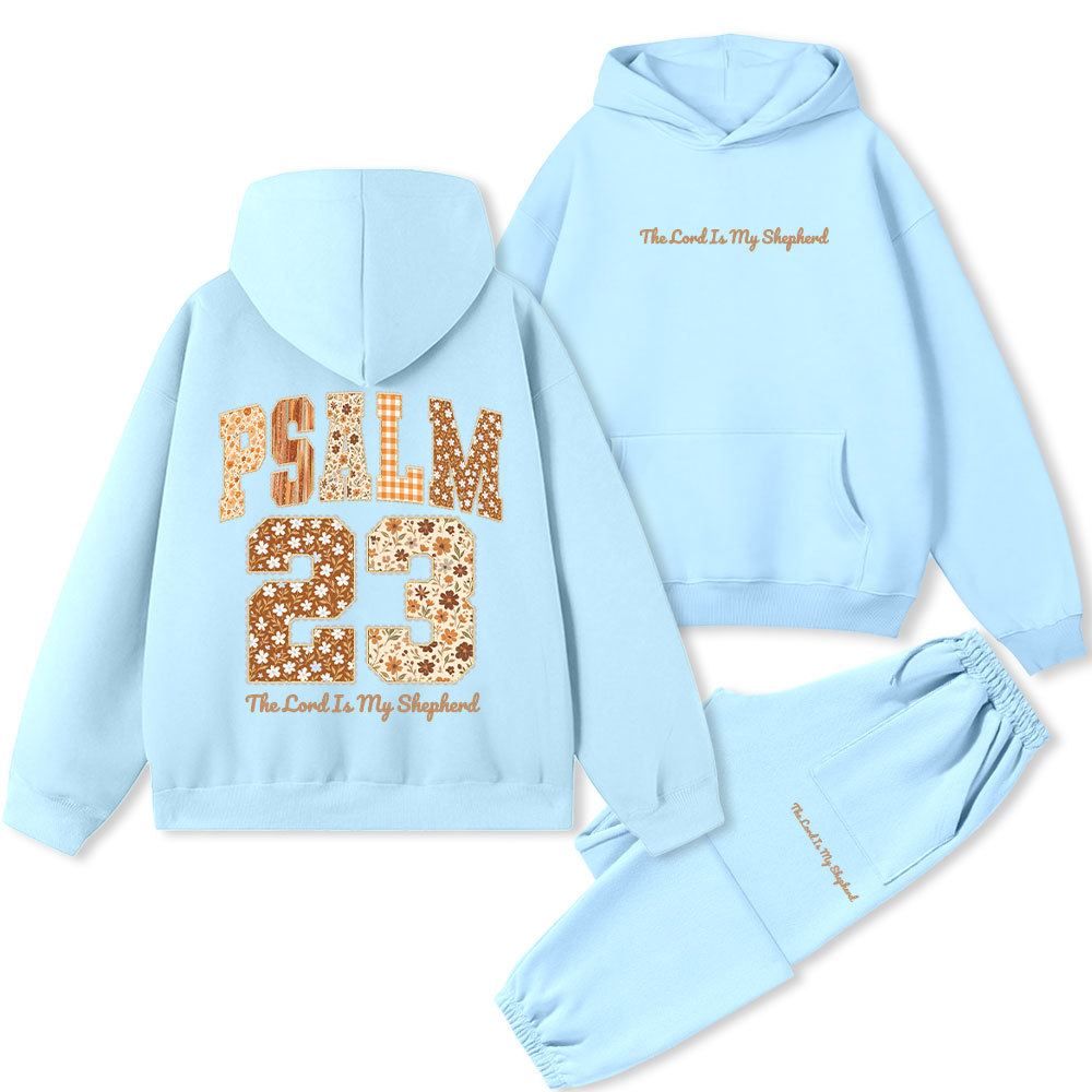 Psalm 23 The Lord Is My Shepherd Christian Fleece Hoodie Set