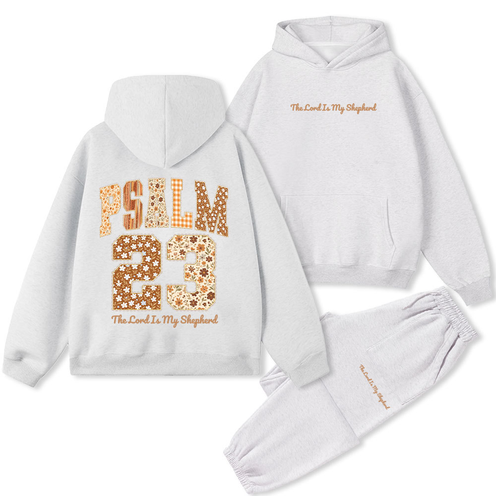 Psalm 23 The Lord Is My Shepherd Christian Fleece Hoodie Set