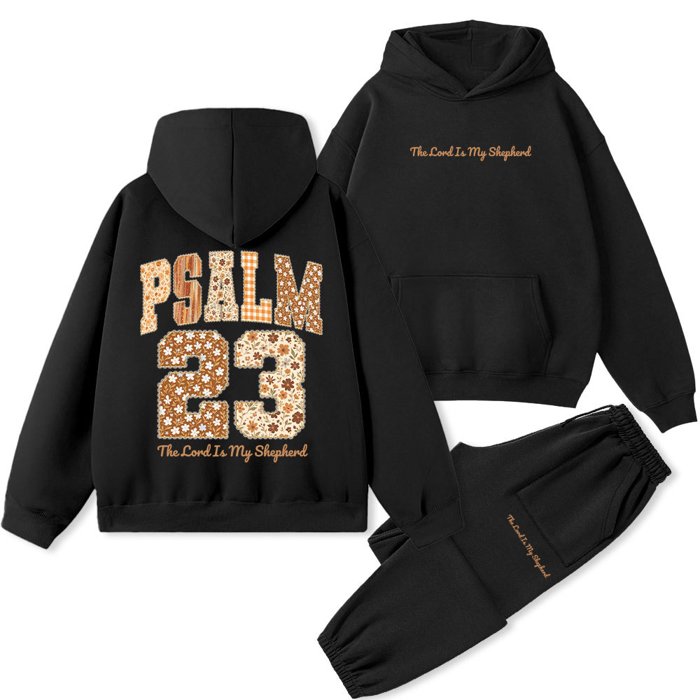 Psalm 23 The Lord Is My Shepherd Christian Fleece Hoodie Set