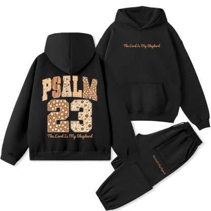 Psalm 23 The Lord Is My Shepherd Christian Fleece Hoodie Set