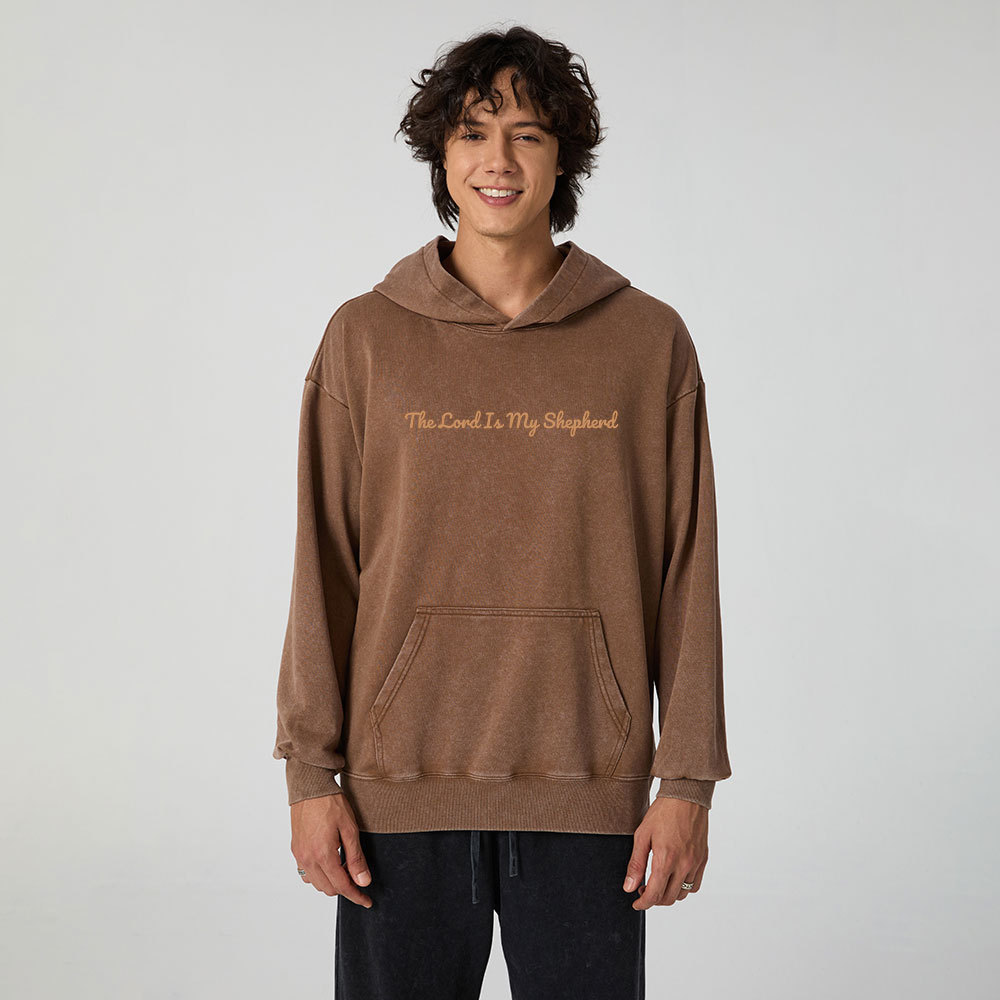 Psalm 23 The Lord Is My Shepherd Christian Washed Hoodie