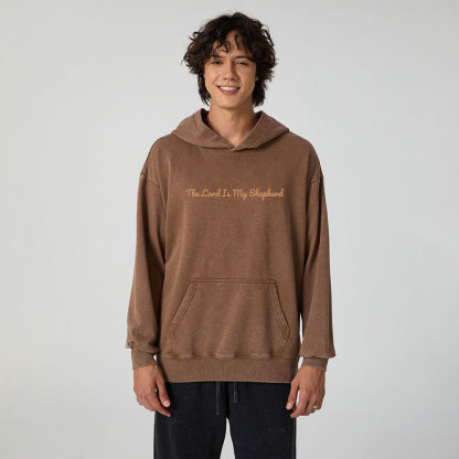 Psalm 23 The Lord Is My Shepherd Christian Washed Hoodie