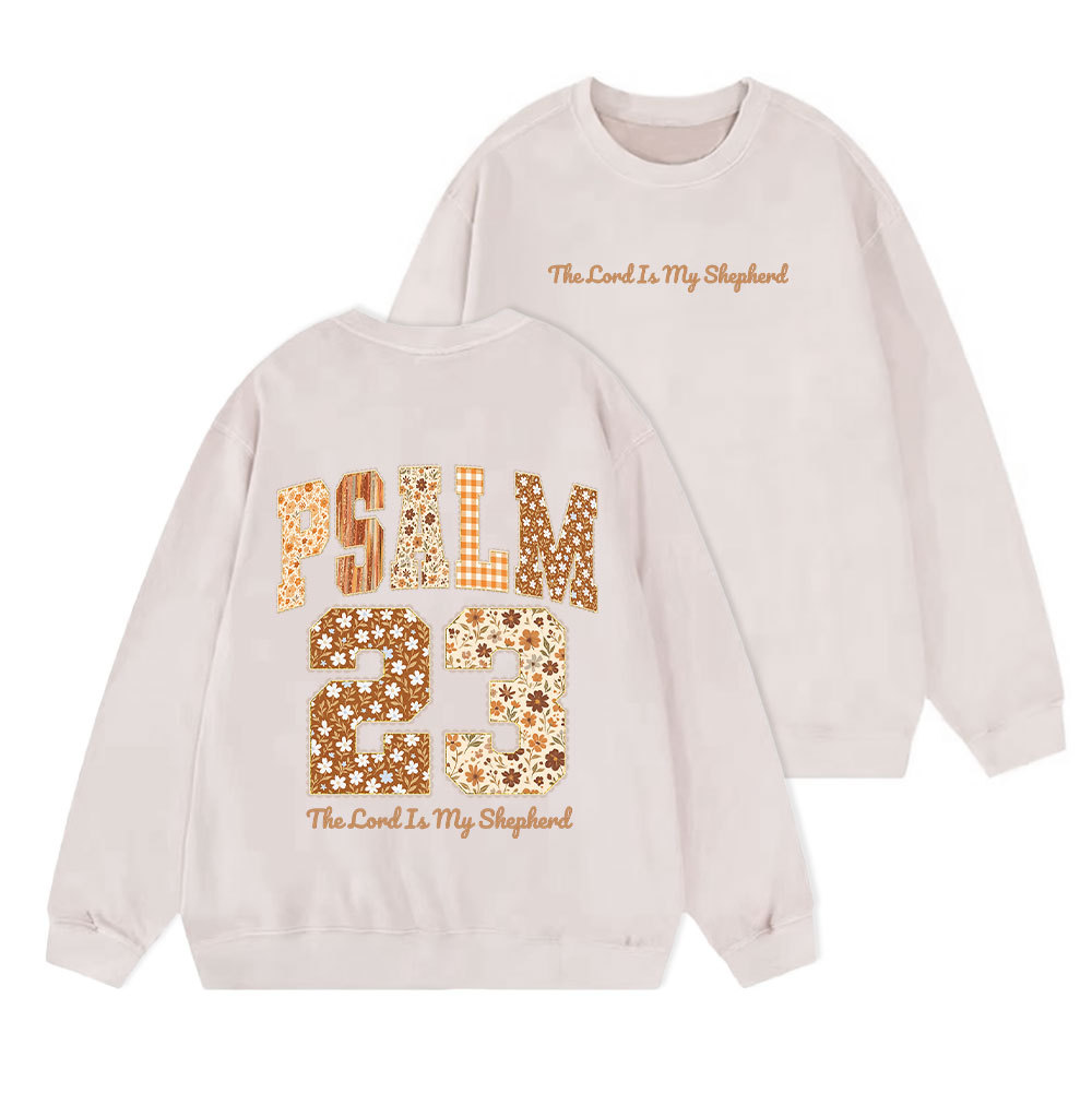 Psalm 23 The Lord Is My Shepherd Christian Washed Sweatshirt