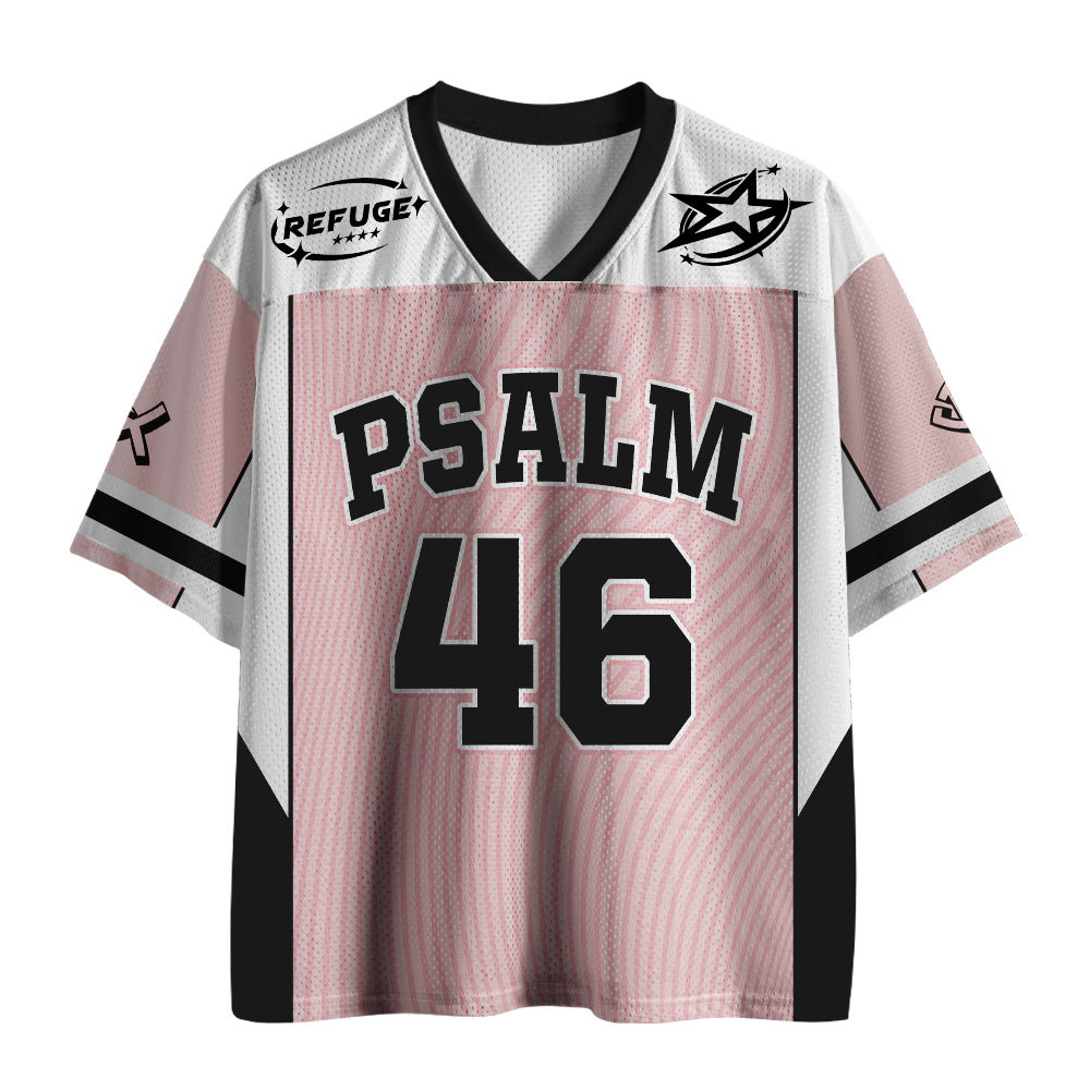 Psalm 46 Christian Pink Mesh Jersey