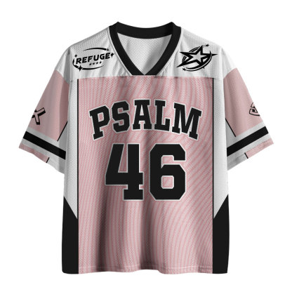 Psalm 46 Christian Pink Mesh Jersey