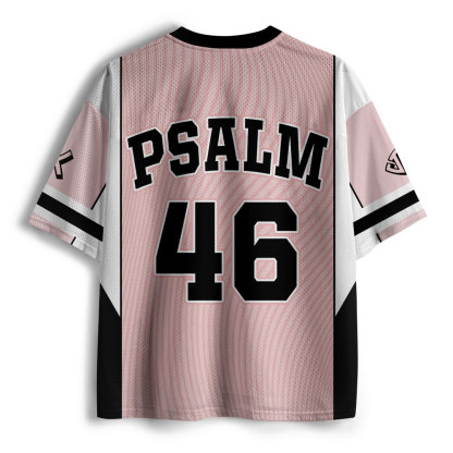 Psalm 46 Christian Pink Mesh Jersey
