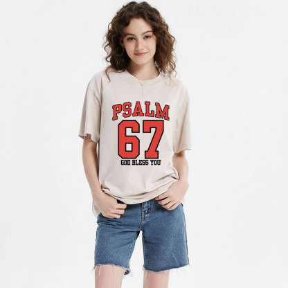 Psalm 67 Christian Washed T-Shirt