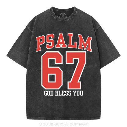 Psalm 67 Christian Washed T-Shirt