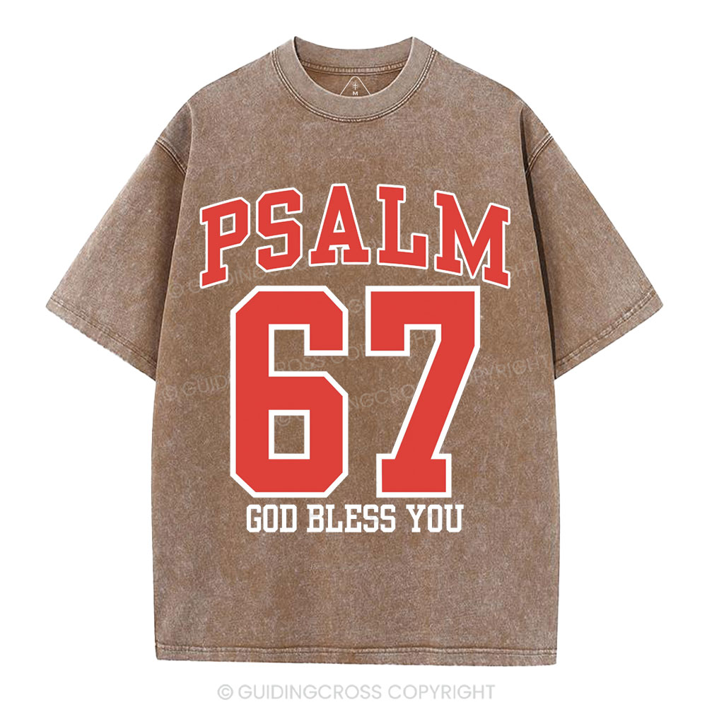 Psalm 67 Christian Washed T-Shirt