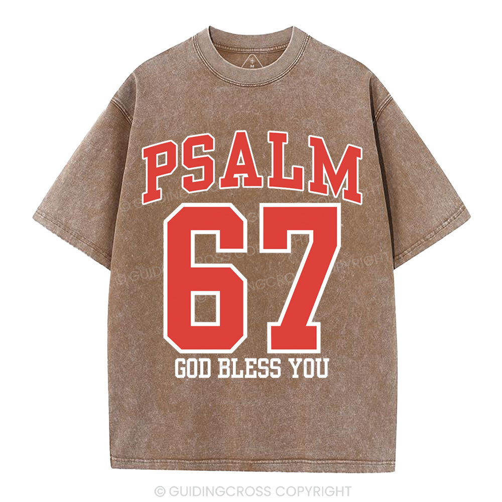 Psalm 67 Christian Washed T-Shirt