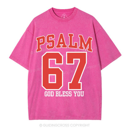 Psalm 67 Christian Washed T-Shirt