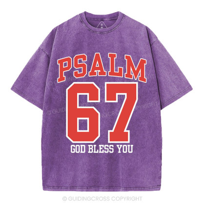 Psalm 67 Christian Washed T-Shirt