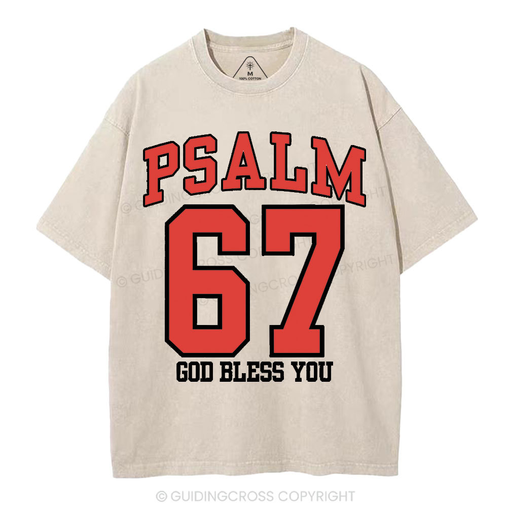 Psalm 67 Christian Washed T-Shirt