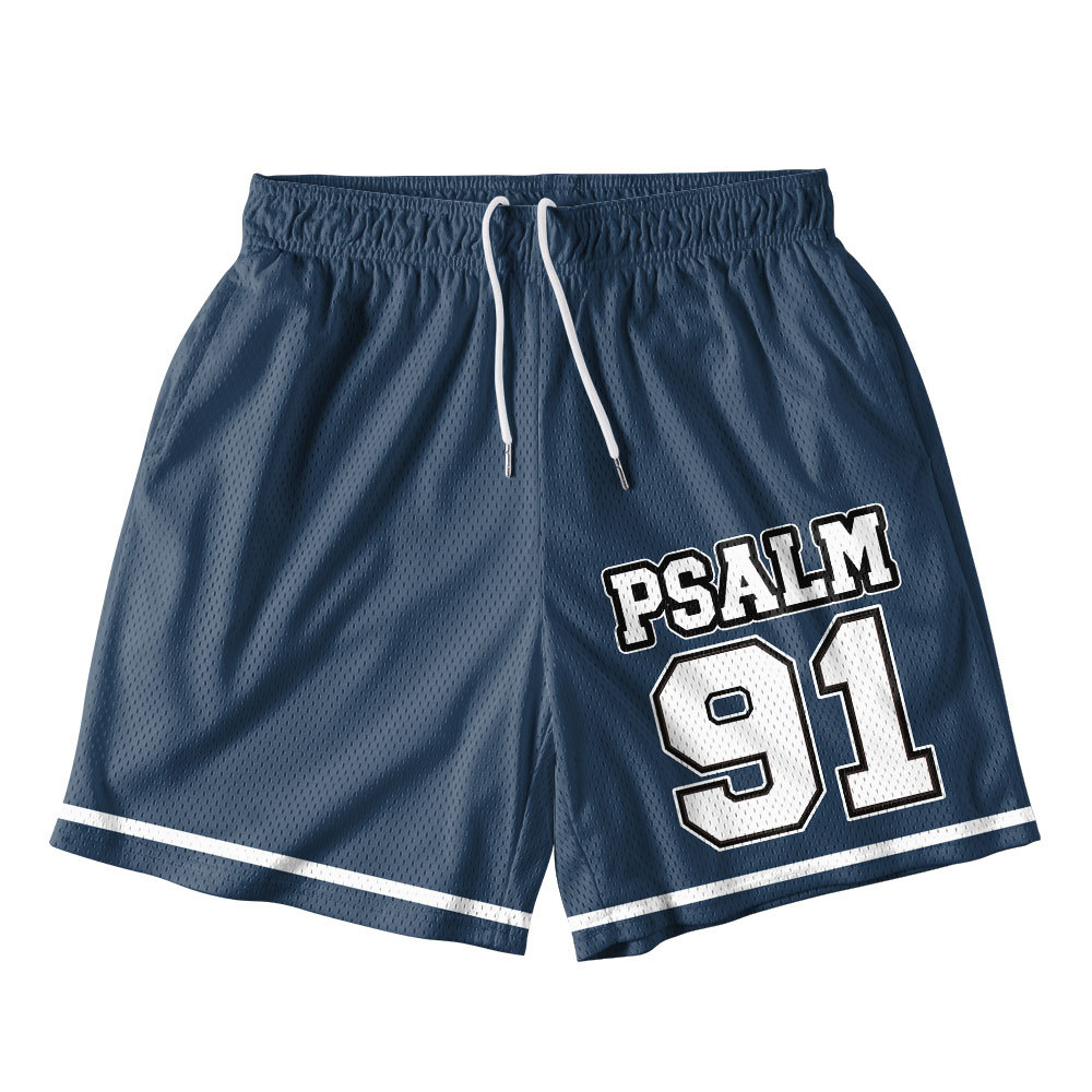 Psalm 91 Christian Mesh Shorts