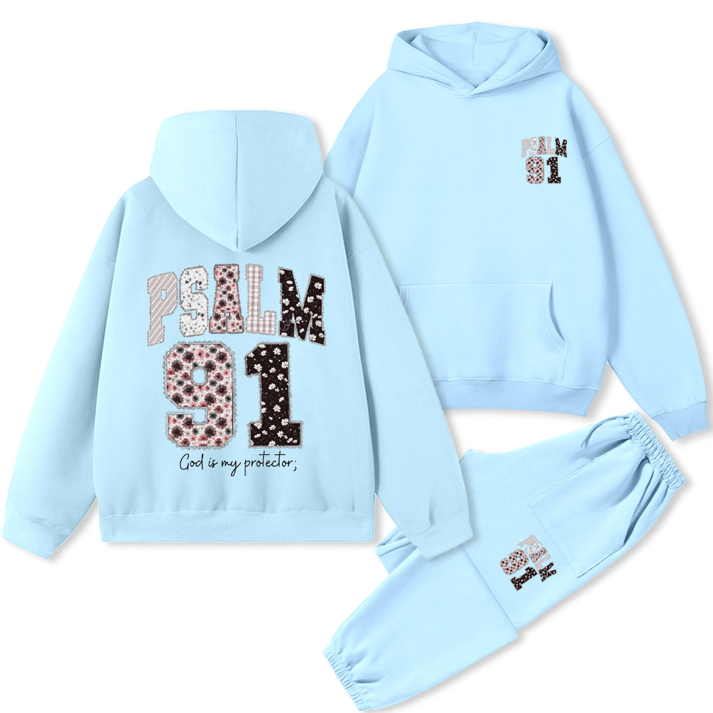 Psalm 98 Christian Premium Fleece Hoodie Set