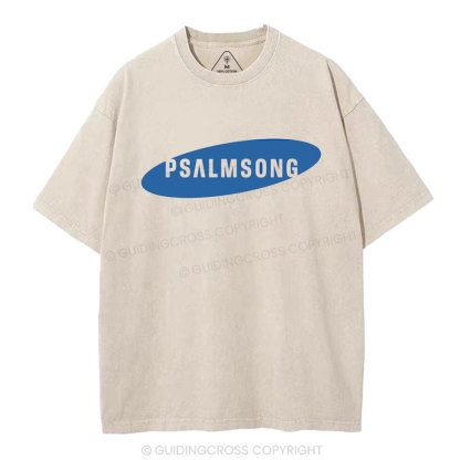 Psalm Song Christian Washed T-Shirt
