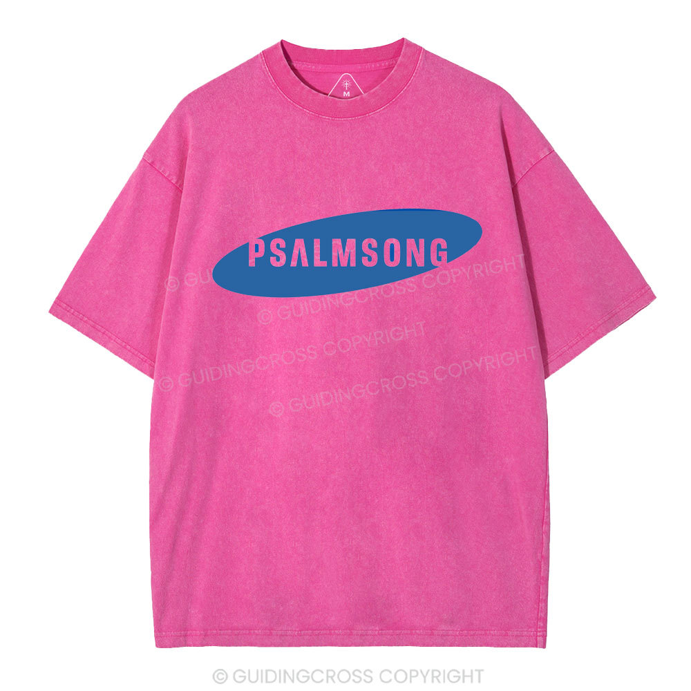 Psalm Song Christian Washed T-Shirt