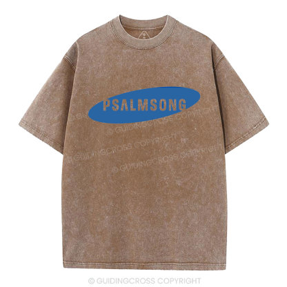 Psalm Song Christian Washed T-Shirt