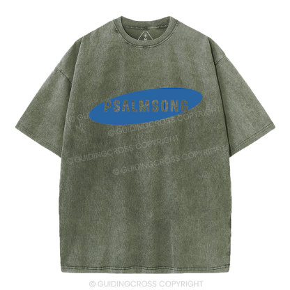 Psalm Song Christian Washed T-Shirt