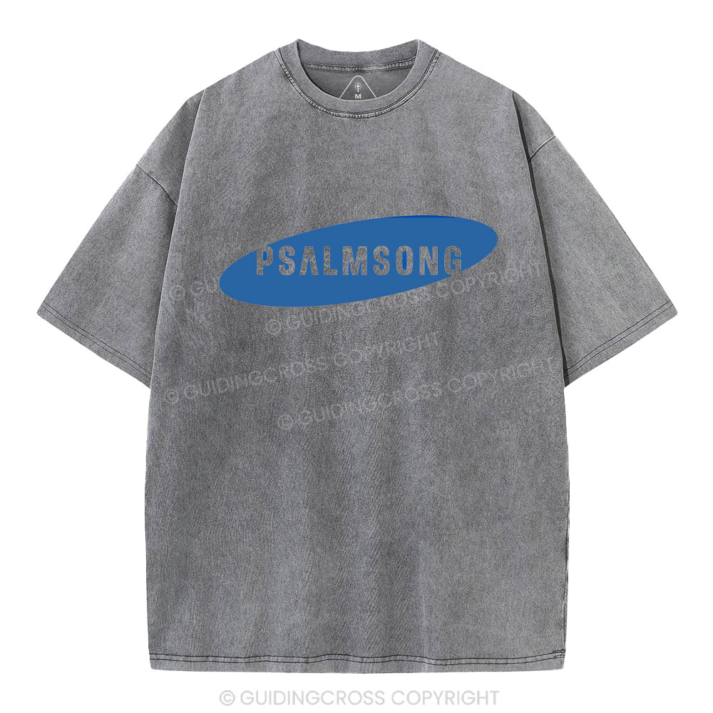 Psalm Song Christian Washed T-Shirt
