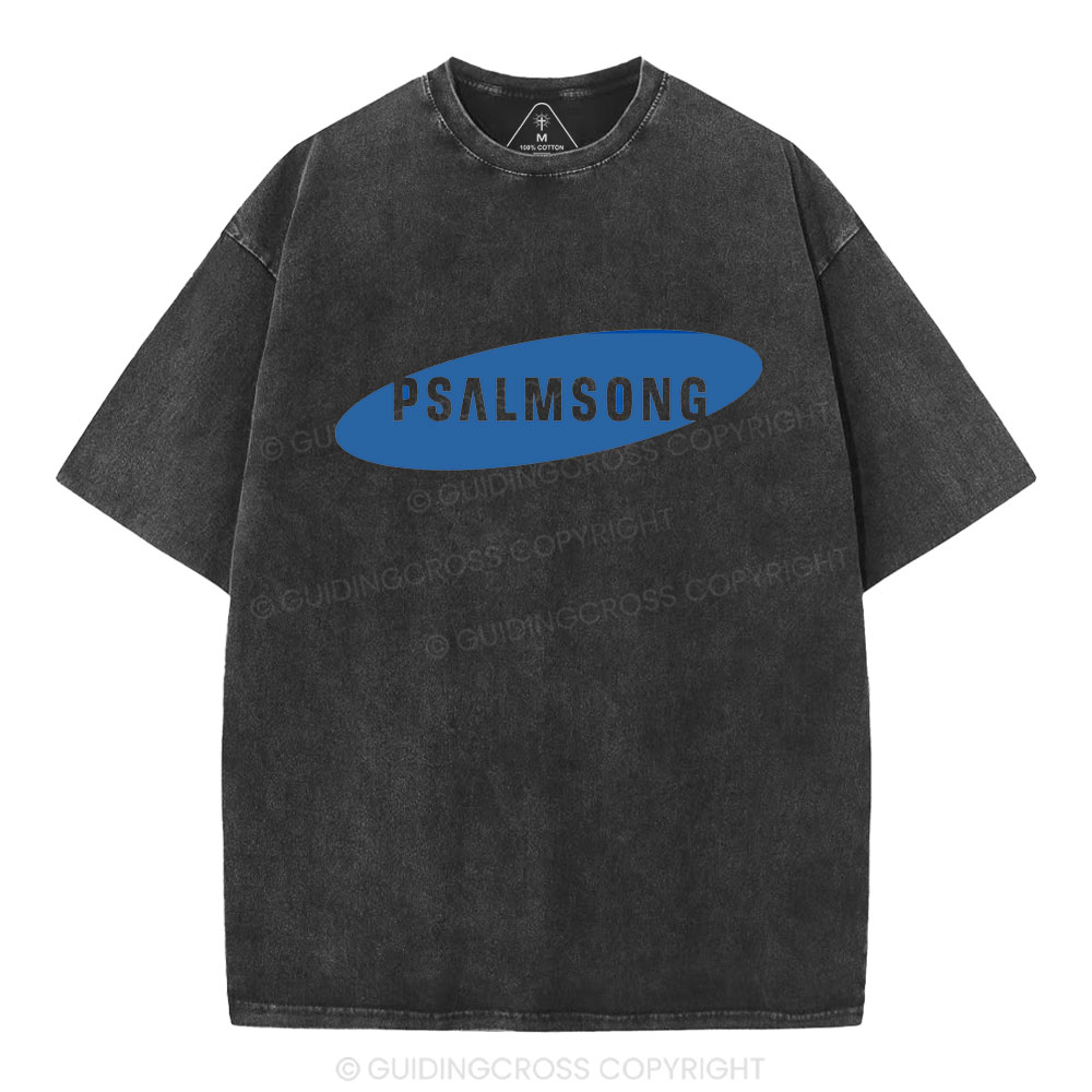 Psalm Song Christian Washed T-Shirt