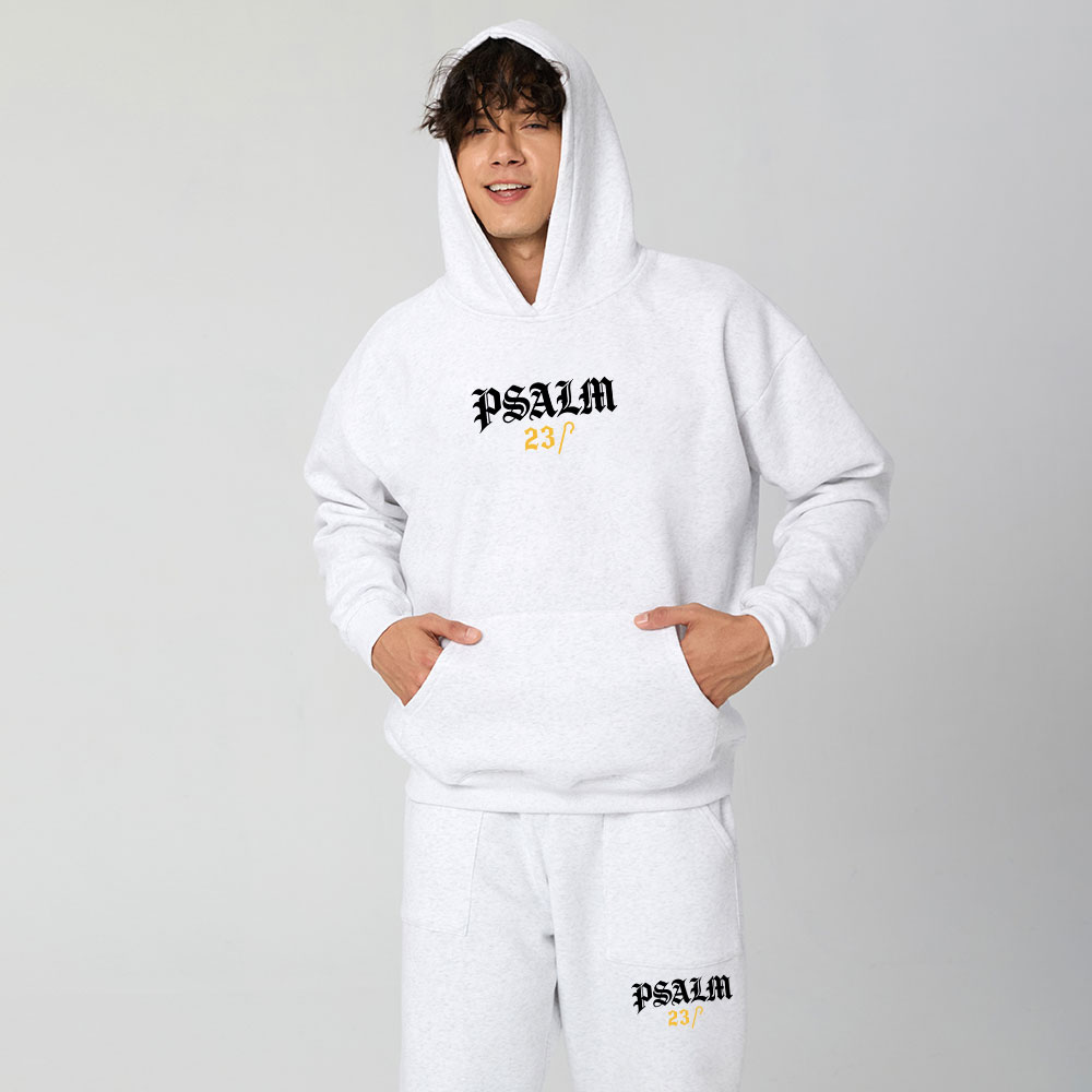 Psalm The Lord Is My Shepherd Christian Premium Fleece Hoodie Set