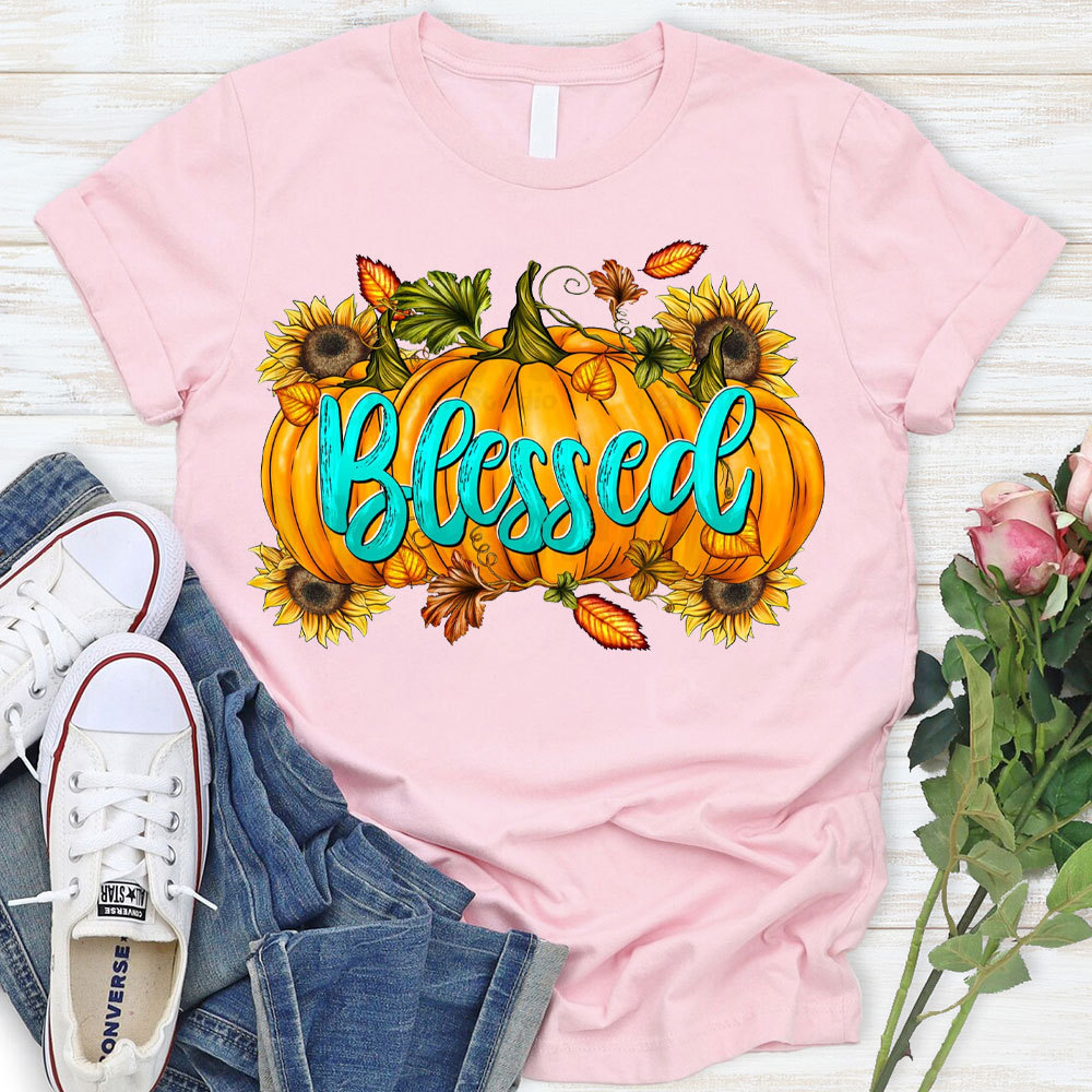 Pumpkin Blessed Christian T-Shirt