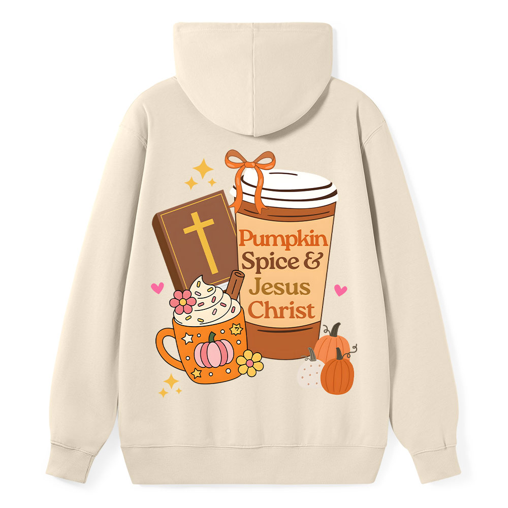 Pumpkin Spice And Jesus Christ Classic Christian Hoodie