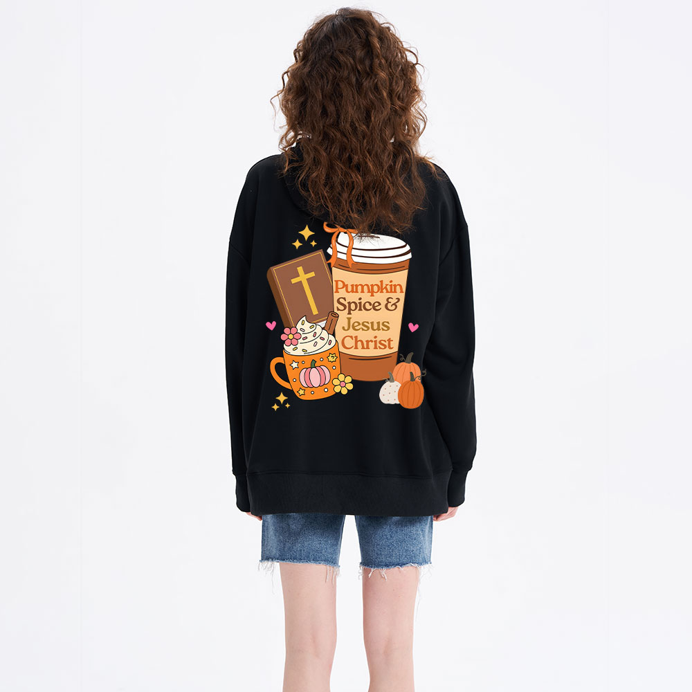Pumpkin Spice And Jesus Christ Classic Christian Hoodie