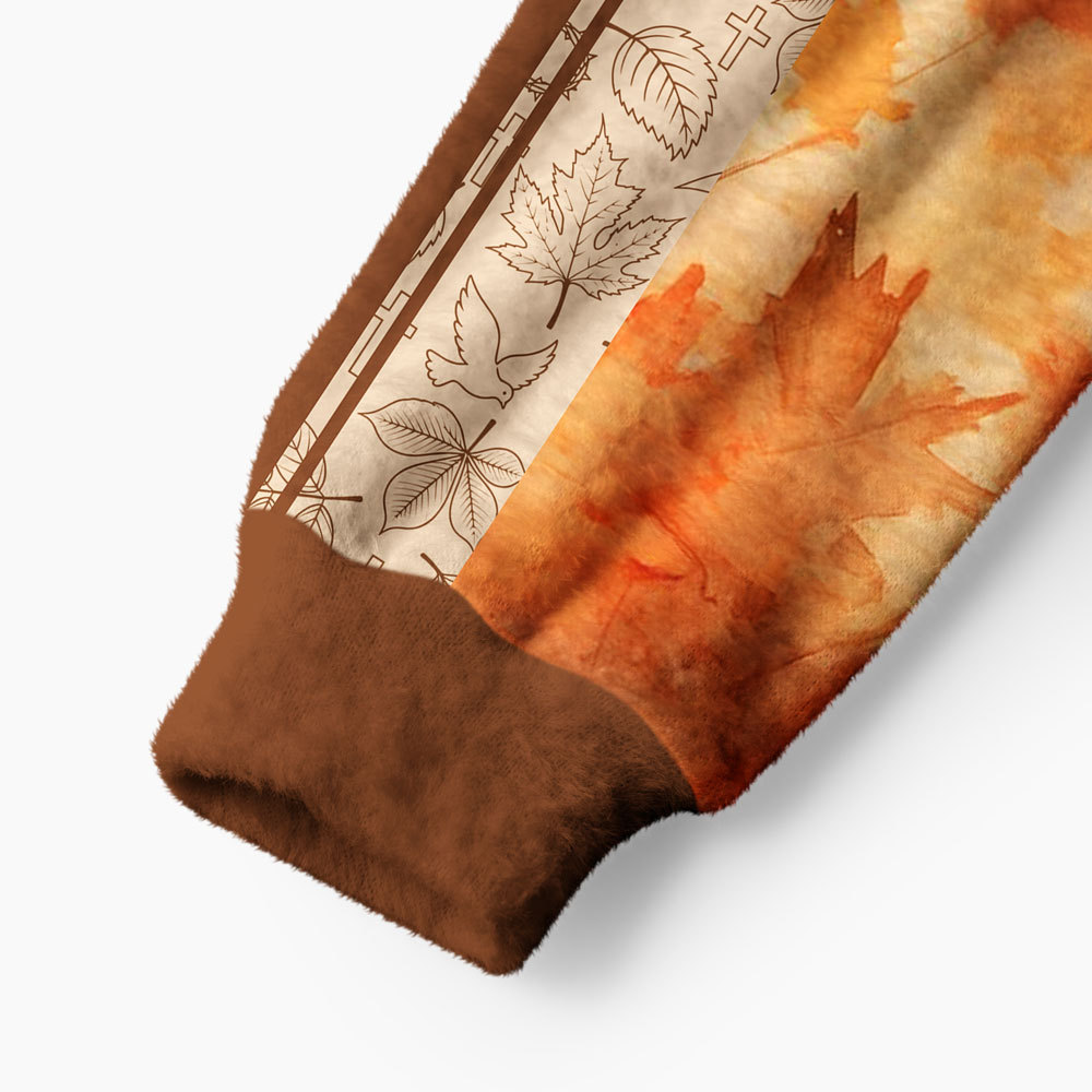 Pumpkin Spice And Jesus Christ Furry Christian Lightweight Sweater