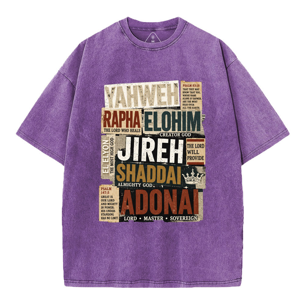 YAHWEH Christian Washed T-Shirt