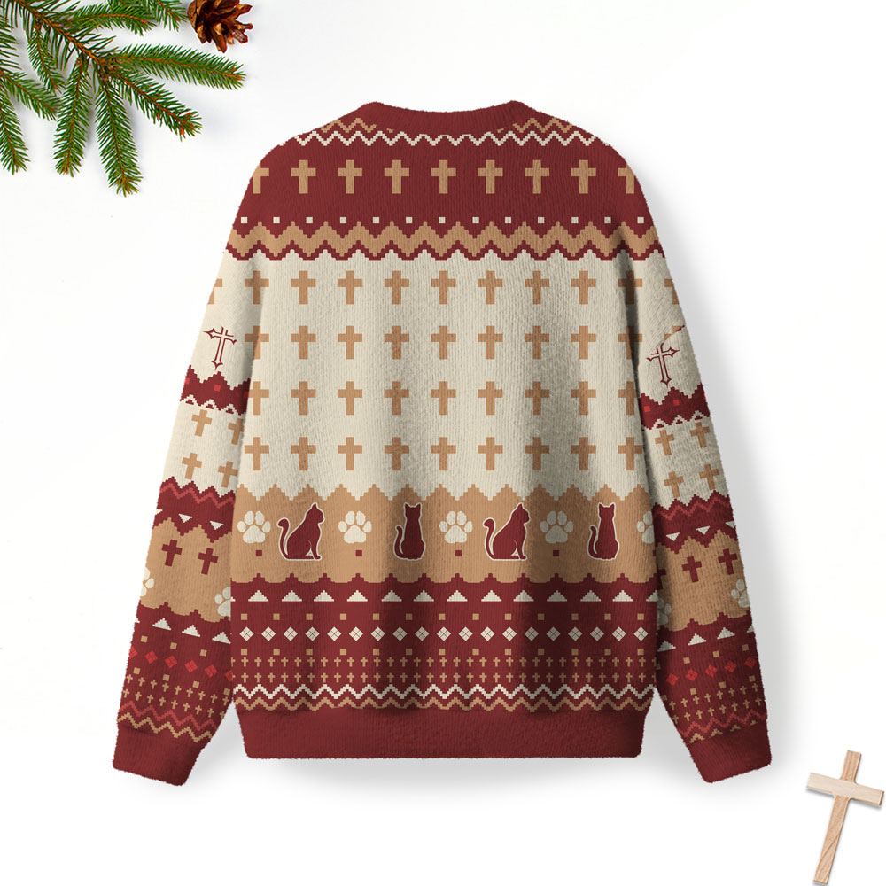 Purraise Jesus Christian Lightweight Sweater