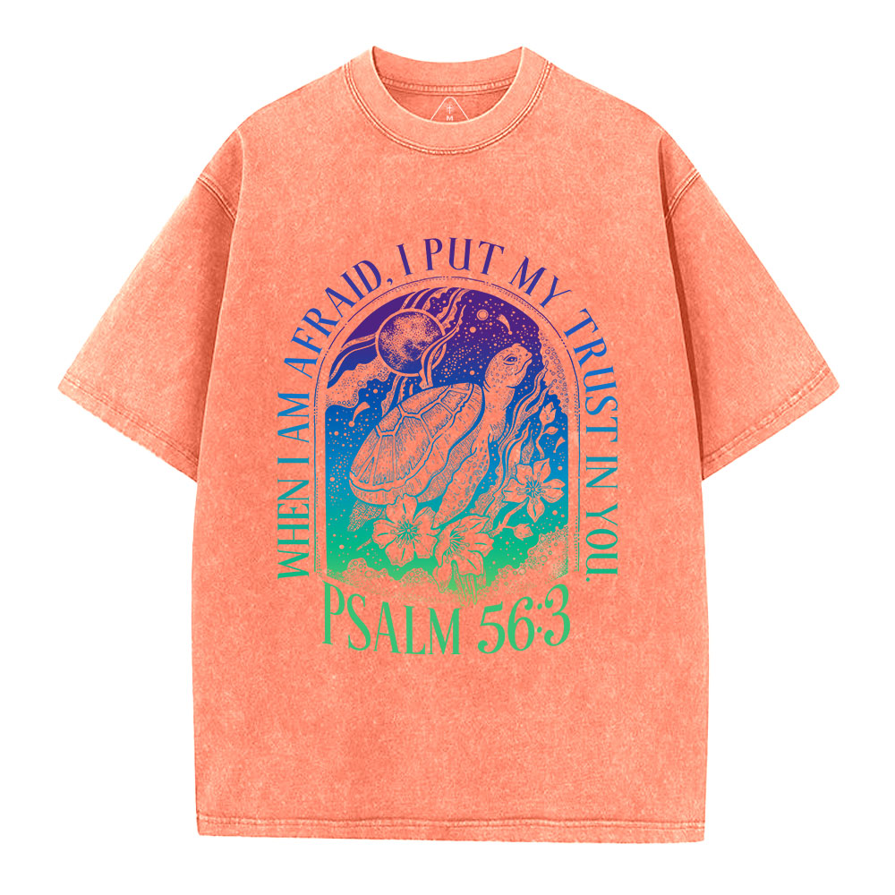 Put My Trust In You Christian Washed T-Shirt
