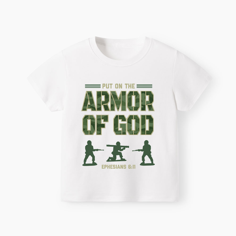 Put On The Armor Of God Christian Kid T-Shirt