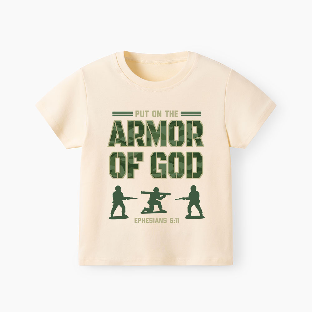 Put On The Armor Of God Christian Kid T-Shirt Sale - GuidingCross