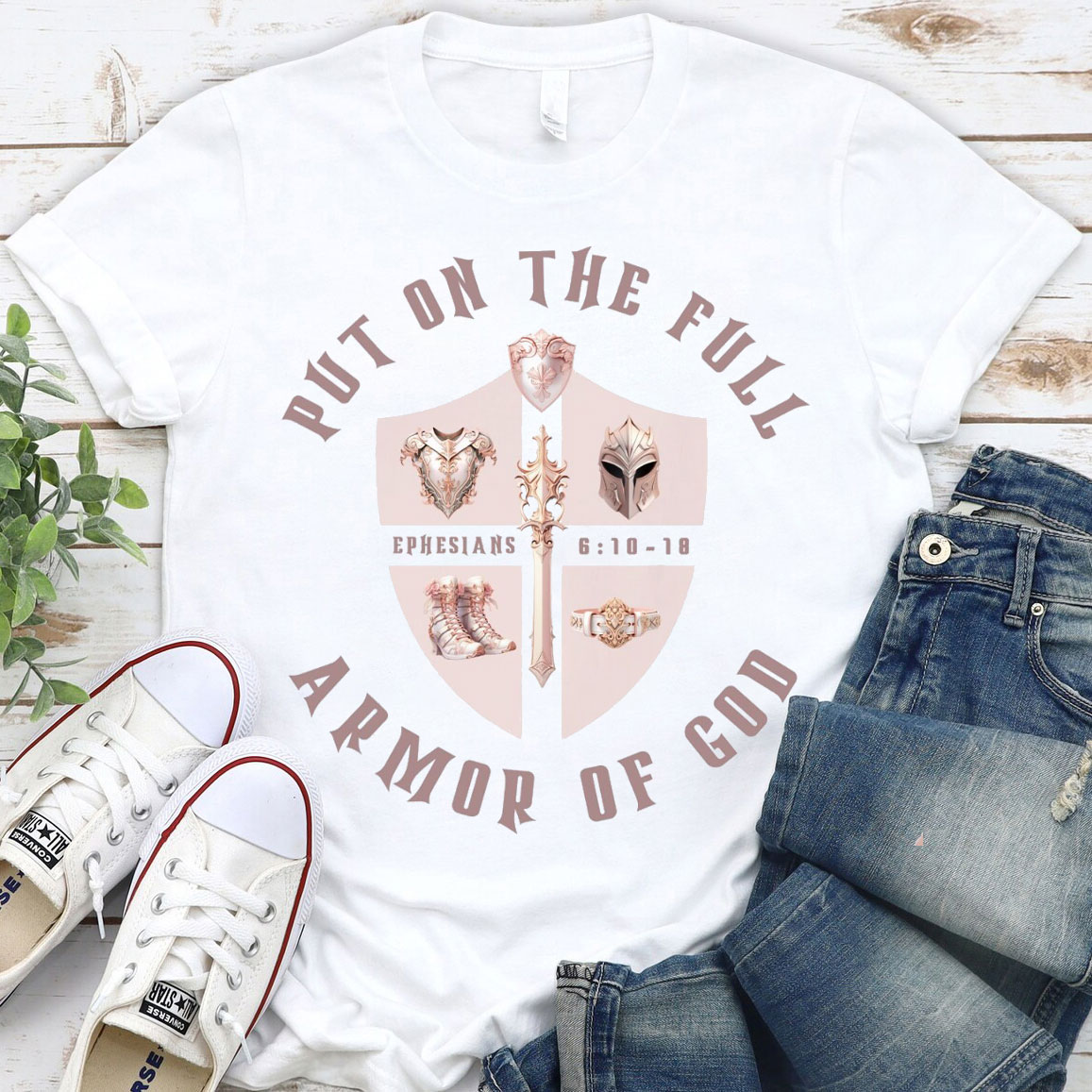 Put On The Full Armor Of God Christian T-Shirt