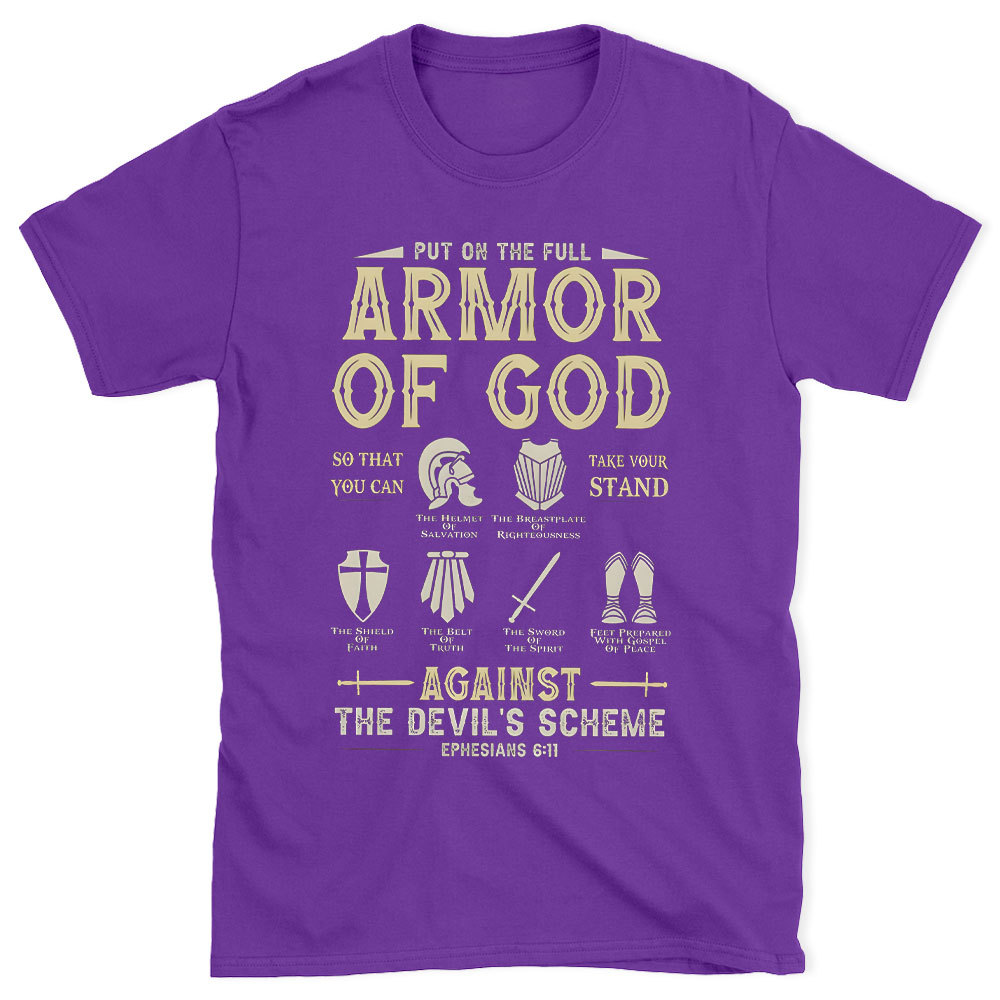Put On The Full Armor Of God Christian Washed T-Shirt