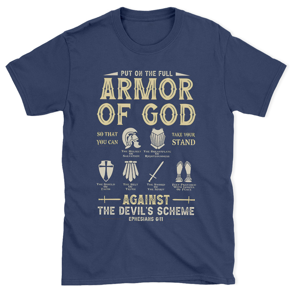 Put On The Full Armor Of God Christian Washed T-Shirt