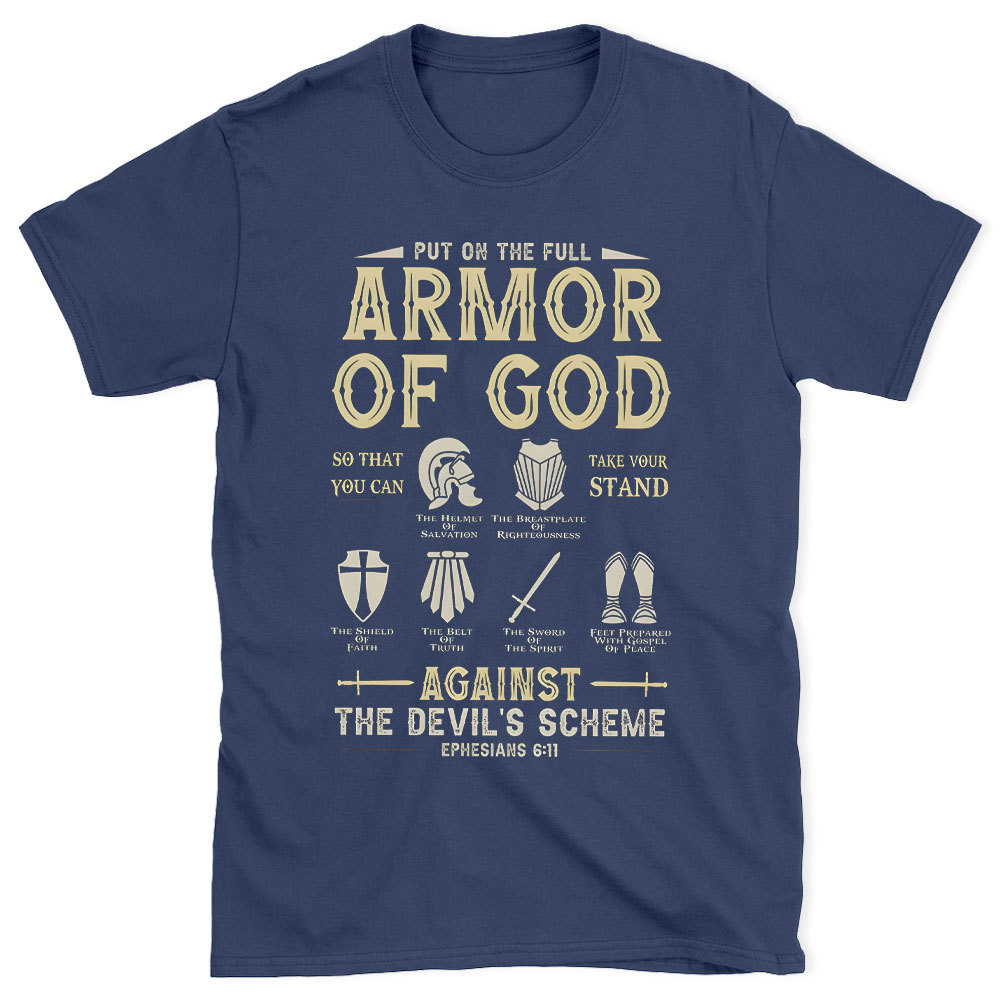 Put On The Full Armor Of God Christian Washed T-Shirt