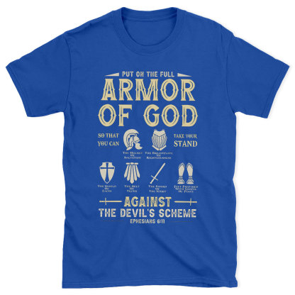 Put On The Full Armor Of God Christian Washed T-Shirt