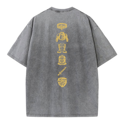 Put On The Full Armor Of God Christian Washed T-Shirt